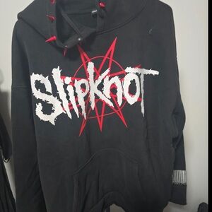 NWT Slipknot X Dolls Kill Black & Red with Spikes Hoodie Collab Size 3X